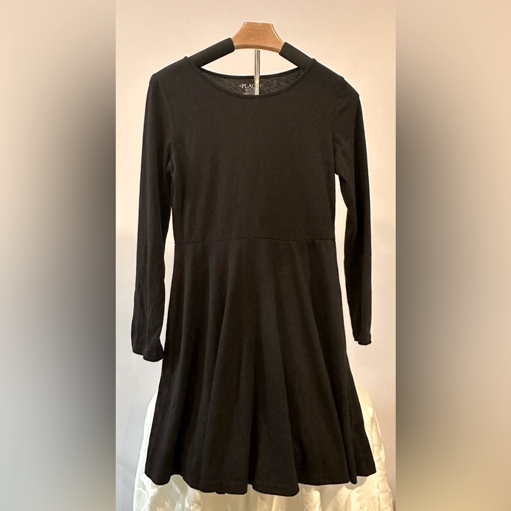 The Children's Place Black A-Line Long Sleeve Dress